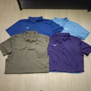 Nike Dri Fit Polos 4 Pairs